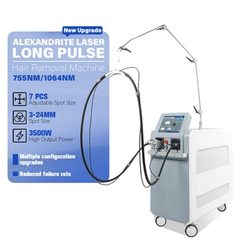 Alexandrite Laser Long Pulse Laser 1064nm 755nm Alexandrite and Yag Nd Yag Long Pulsed Alexandrite Laser Hair Removal Machine