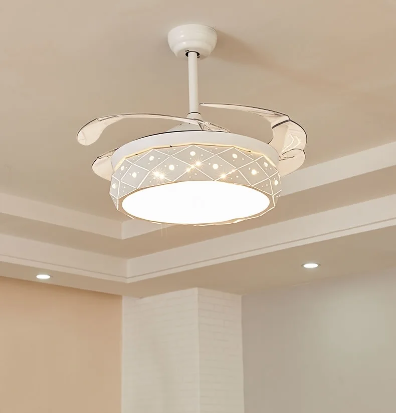 42" Dimmable Fandelier Ceiling Fan with Light Color Change Chandelier Ceiling Fan with Remote
