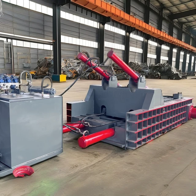 YUZHI Waste Metal Aluminum Compactor Baler Scrap Iron Hydraulic Compressing Baler Machine Metal Briquetting Machine