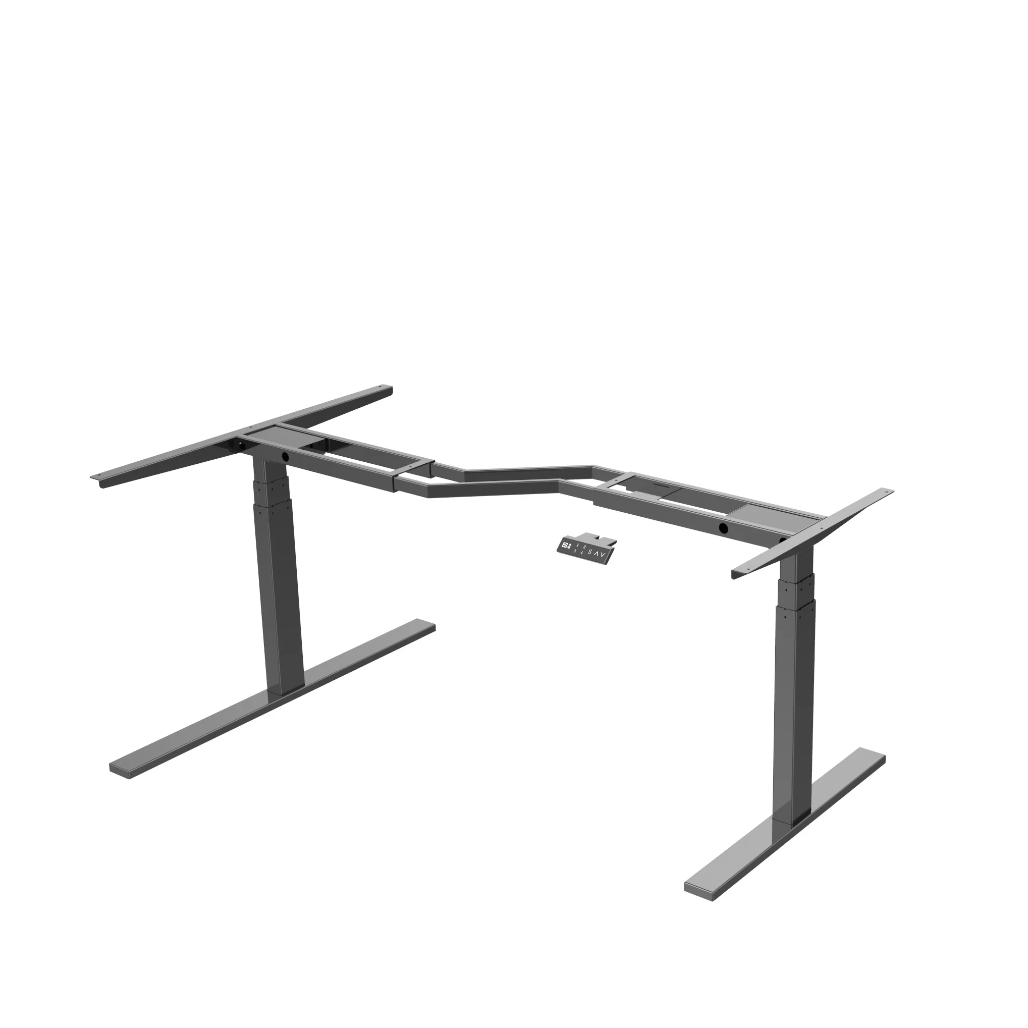 Adjustable Height Office Stand up Ergonomic Desk L Shape Electric Sit Stand Desk Frame - Image 2