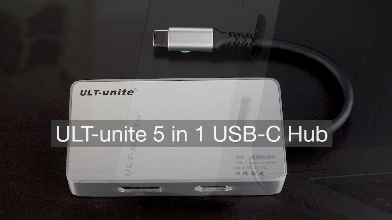 Wholesale Ult Unite 5 In 1 Usb Type C Hub Adapter With 4k Displayport Hdmi Vga 3 5mm Audio Usb C 100w Power Delivery Ports From M Alibaba Com
