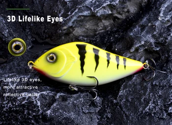 10CM 45G Hard Sinking Fishing Lures Crank Baits Pike Bait Crank Jerk Bait Minnow Plastic Hard Fishing Lures – Minnow – view 5