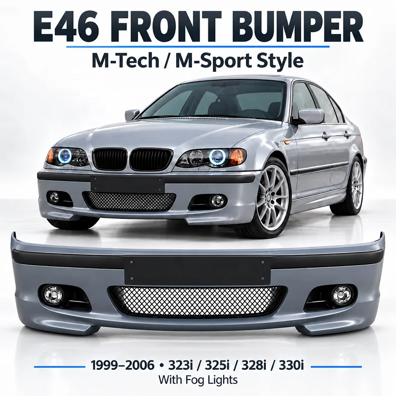 M-tech M-sportスタイルフロントバンパーキット（フォグランプ付き