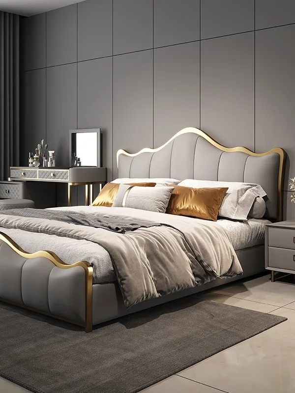 Modern Luxury Full Size Bed With Headboard Bedroom Furniture Set Double ...