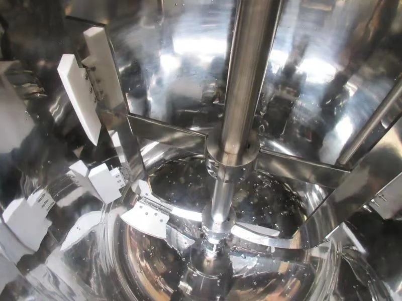 Stainless Steel Vacuum Emulsifying Mixer Lotion Shampoo Cream Cosmetics Mixing tank with Agitator