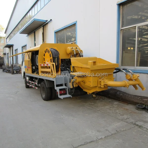 concrete sprayer truck