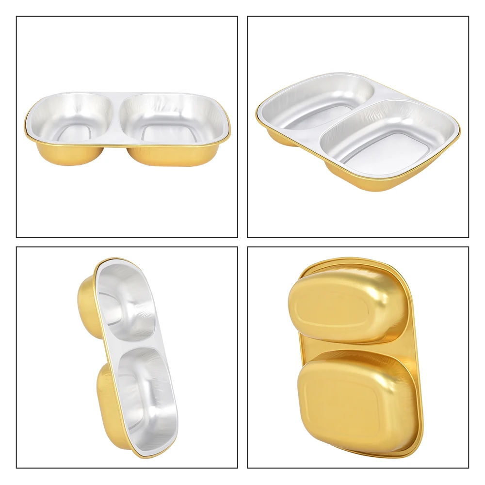 450 portable crease free aluminum foil bowl wrinkle free food bowl lightweight foil bowl-3