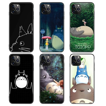 Custom Printing Anime Totoro Soft liquid Silicone Cover for iPhone 7 8 Phone Case for Samsung Galaxy A30 A50 A70