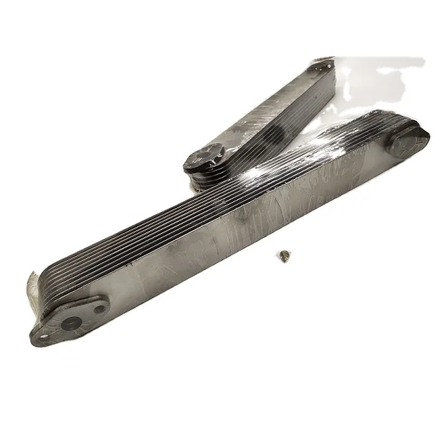 Excavator Parts 10P S6D155 Engine Oil Cooler Core 600-651-1161 for Diesel Construction Machinery Model 6D155