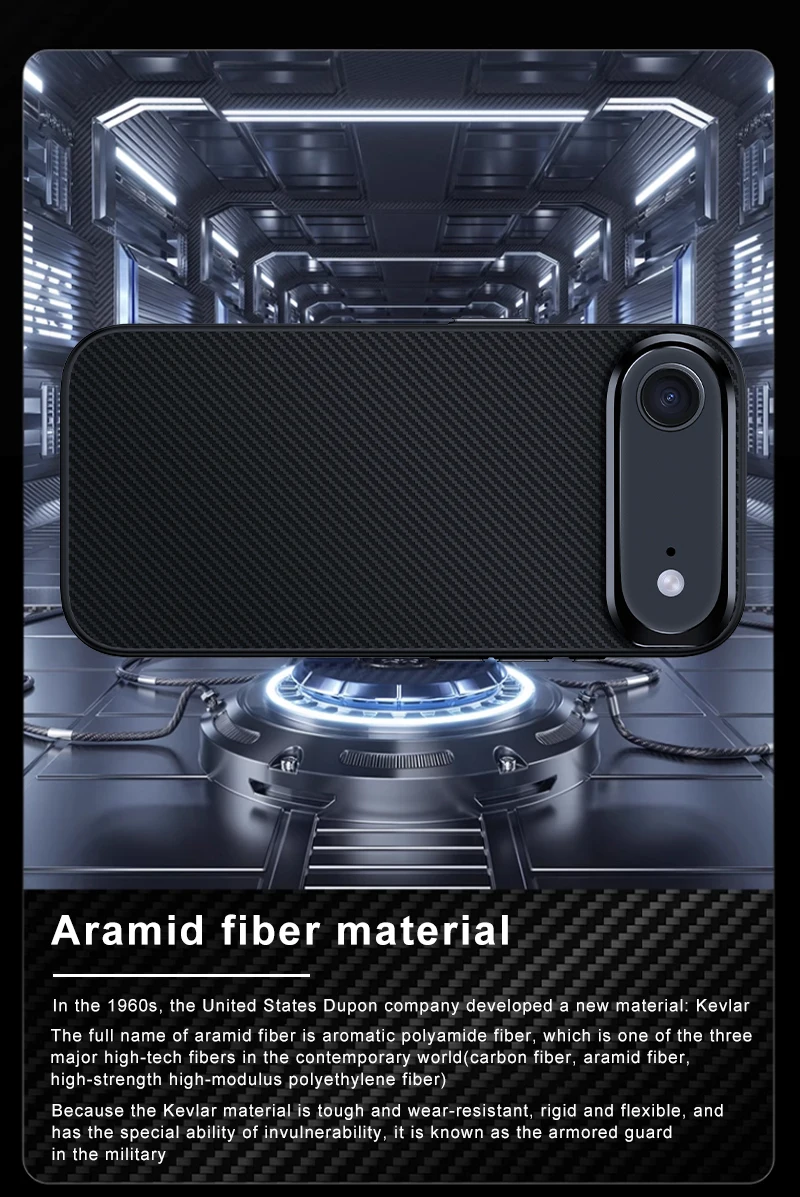 product laudtec super anti slip carbon fiber case for iphone air mobile phone cover with camera holder-6