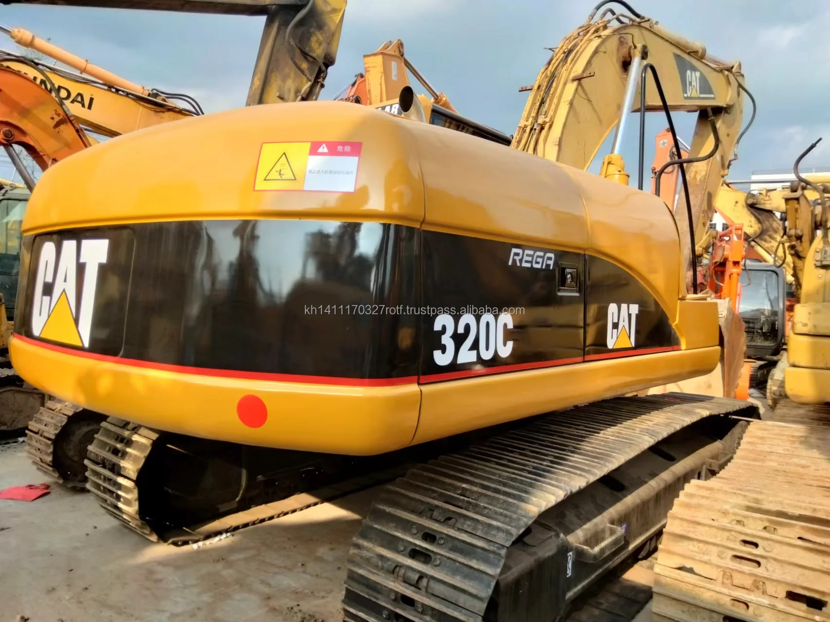 Used Construction Caterpillar 320c Earth Moving Excavator Machine Cat ...