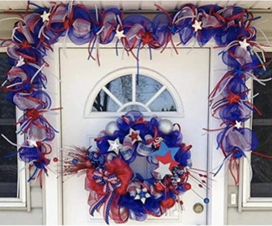 New Poly Deco Mesh 10 Inch Ribbon With Colorful Stripes Home Decor For