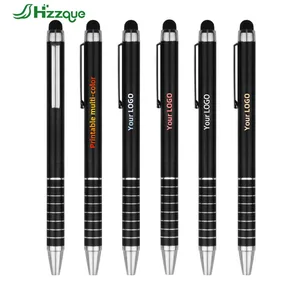 Wholesale 1.0mm Smooth-Writing Business Metal Ballpoint Pens Custom Logo Advertising for Stylus Touch Screen