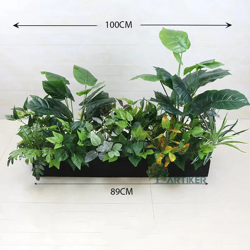 Искусственный зеленый набор растений цветочный отдел Ресторан украшение искусственное растение