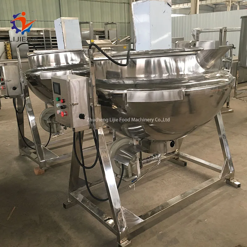 High Quality Gas Heating Commercial Cooking Pot Jam Making Machine Mixer