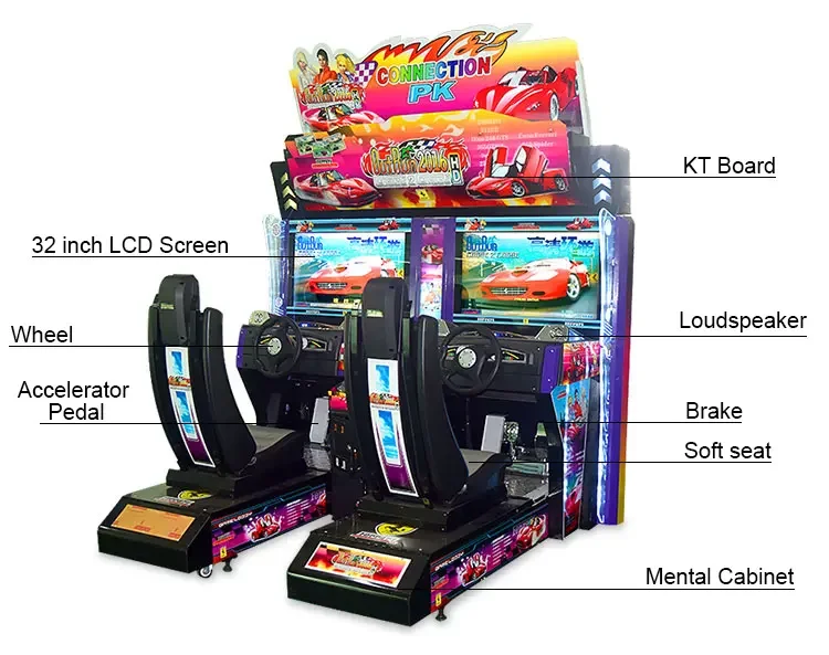 Funzone Arcade Game Machine Car Racing Simulator for Sale Outrun Arcade Machine Games Car Race Game