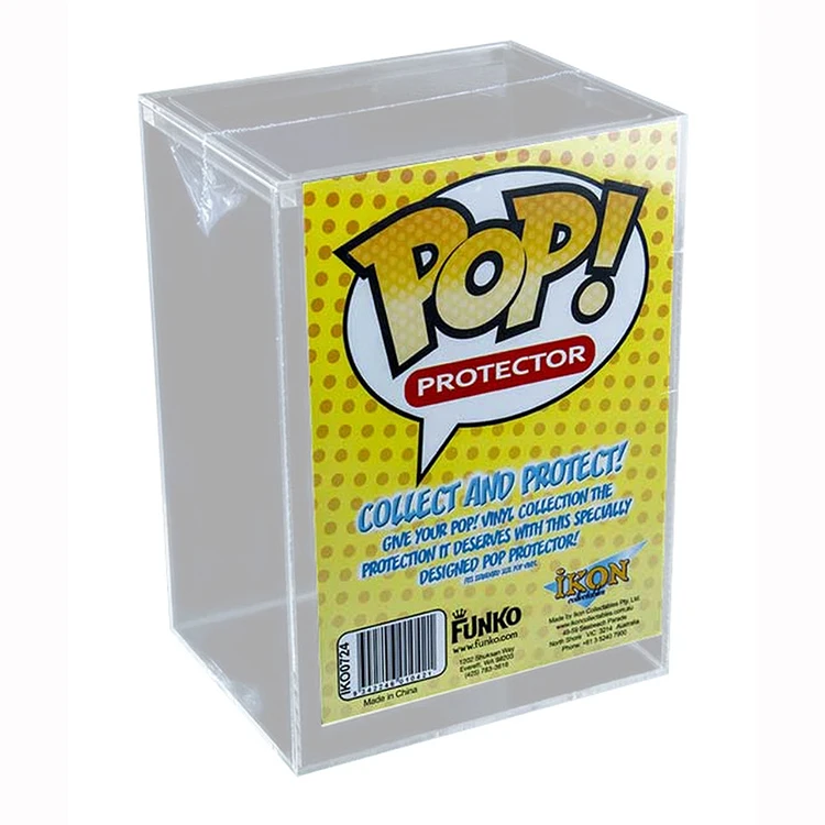 Custom Handmade Pop Shield Armor Hard Stack for 4 Inch Funko Pop It Case MAGNET LID Stackable Box