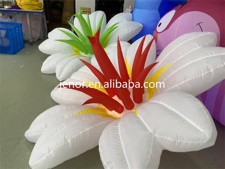 Alice in Wonderland Inflatables LED Lighting Flower Inflatable Caterpillar Cat Cartoon for Party Decor