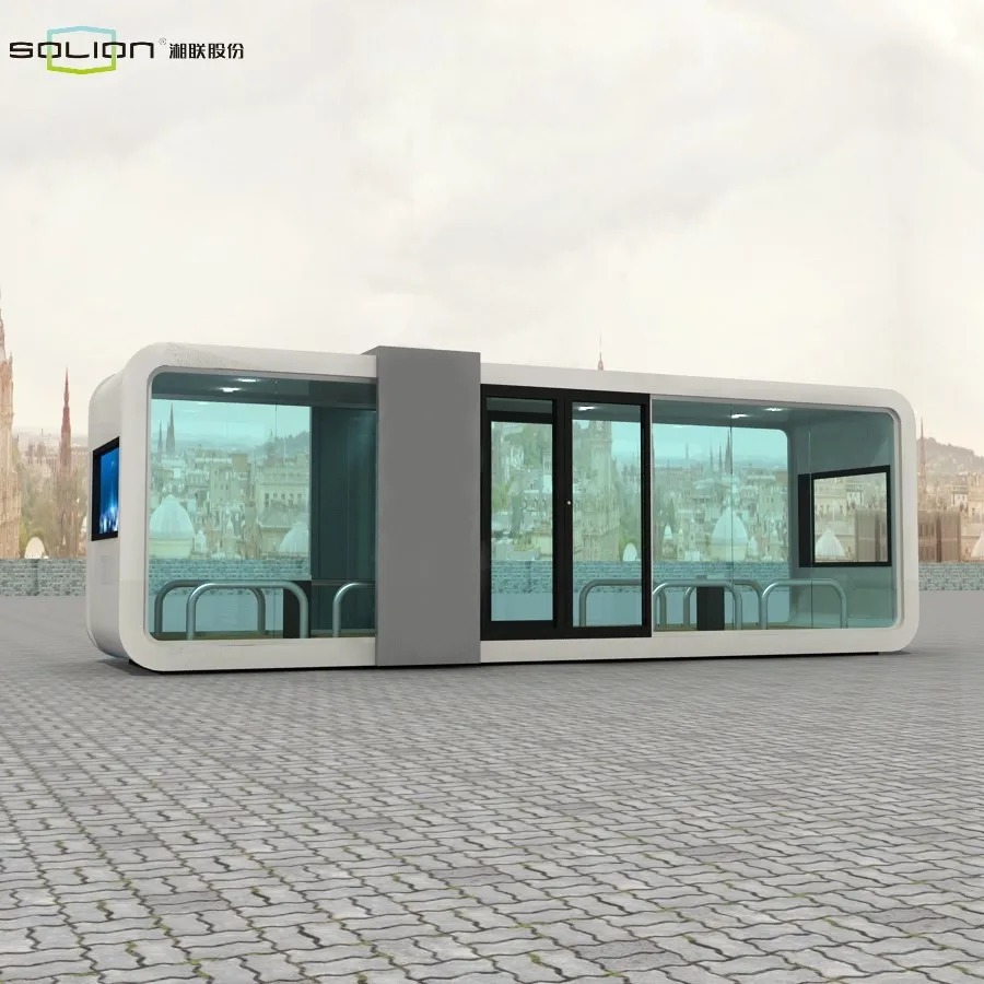 Shinilion manufacturer supplier movable portable tiny home prefab modern glass house
