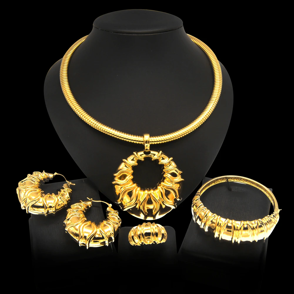 Wholesale 18k Gold Plating Jewelry Sets for Luxury