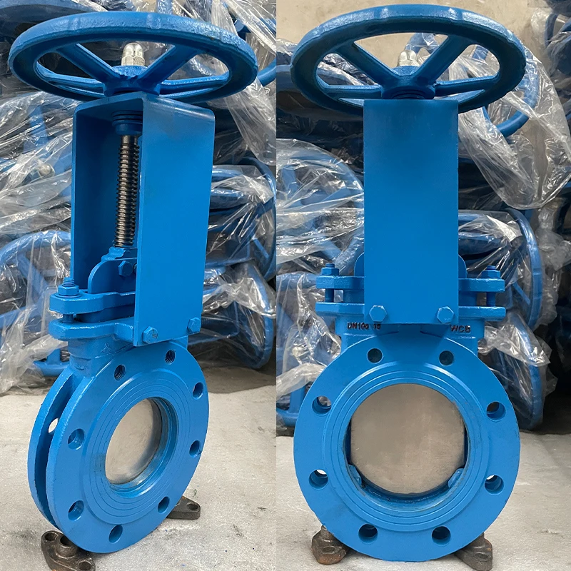 Cast steel lug type knife gate valve One-way seal