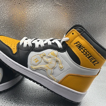 Custom sneakers logo high quality design men's casual high-top shoes fashion sneakers walking basketball shoes men