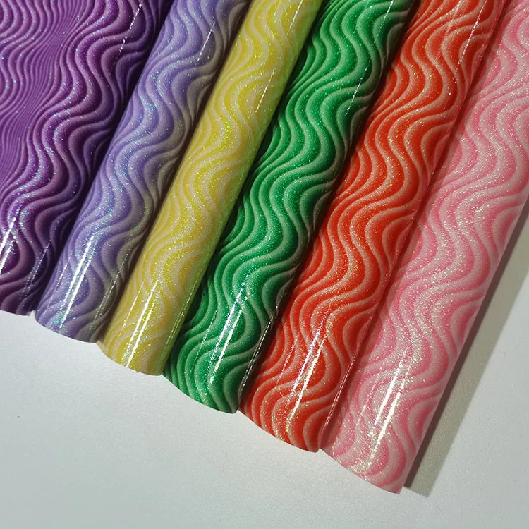 批发合成人造印花pu pvc 3级乙烯基闪光皮革面料 - buy pvc,glitter