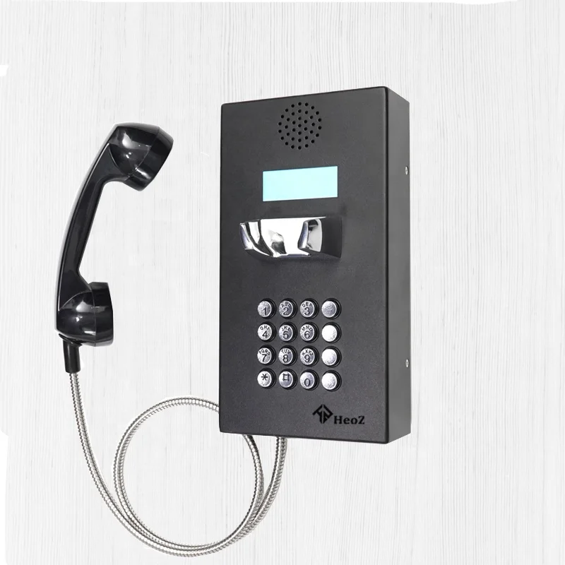 HeoZ антивандальный телефон, настенный телефон, прочный телефон с ЖК-экраном