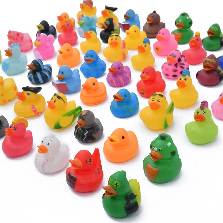 Factory Direct Custom Bathtub Mini Yellow Bulk Rubber Duck Weighted