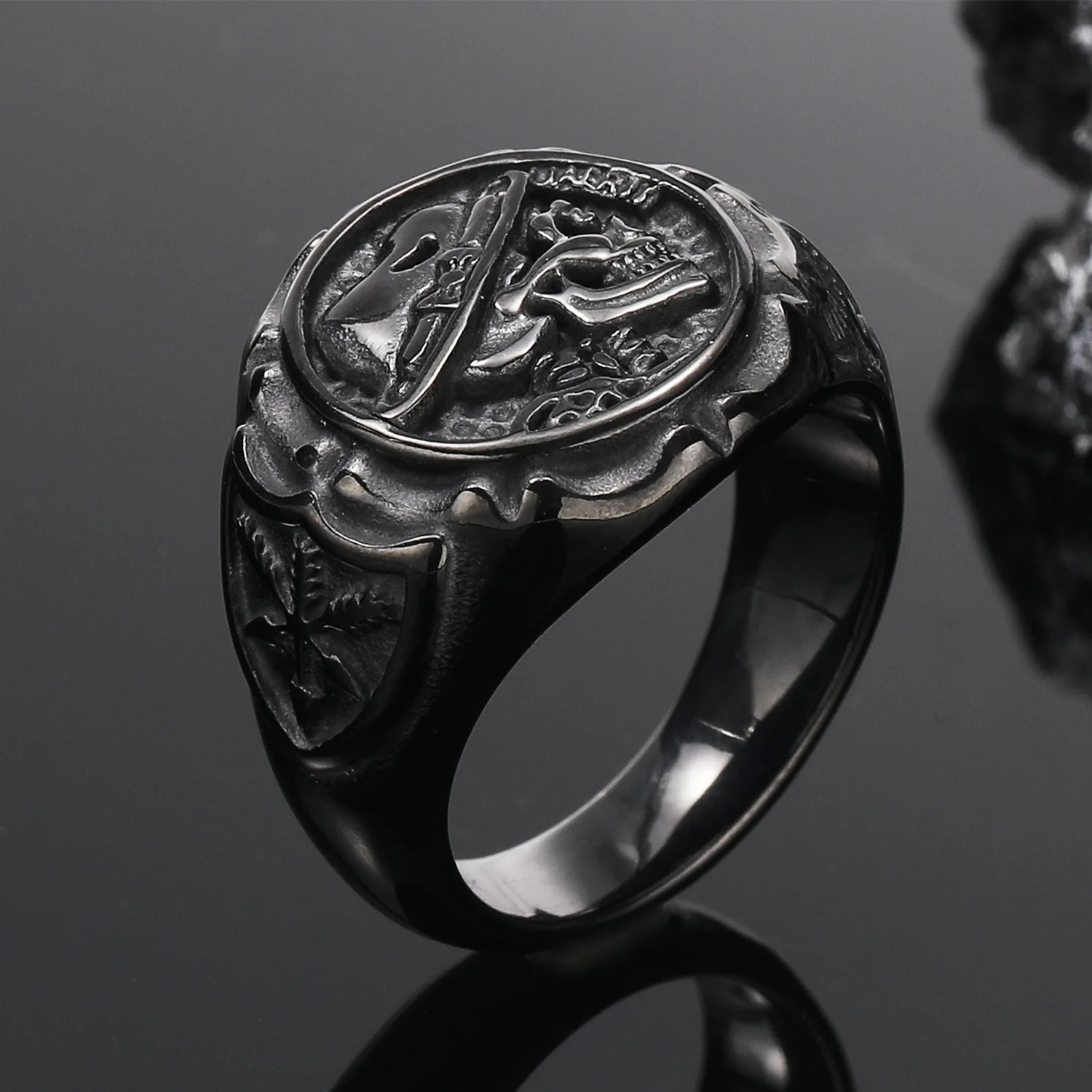 2024 Vintage Mexican Skull Ring - Stainless Steel Punk Symbolism