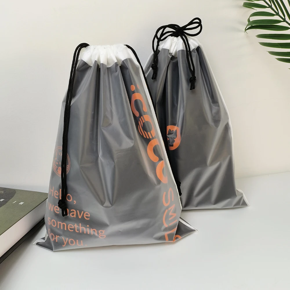 Promotional Custom Eco Friendly Organic Muslin Rpet Pe String Drawstring Bag With Printed Logo