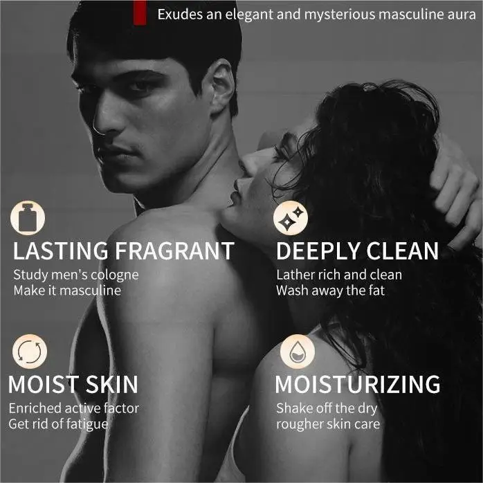Perfume Charm Powerful Deep Clean Bath Shower Gel Hotel Supplies Personal Adults Male Fragrance Hair Shampoo Body Wash for Men