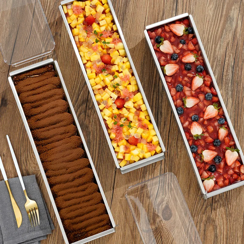 HaWare Lot De 2 Moules à Gratin Rectangulaires En Acier Inoxydable 27x21x8cm - Idéal Lasagnes, Brownies, Pain