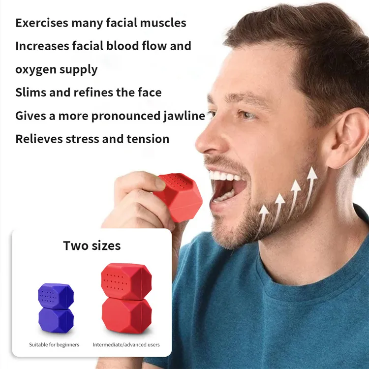 Portable Define Jawline Facial Exercise Chew Tool Face Fitness Jaw ...