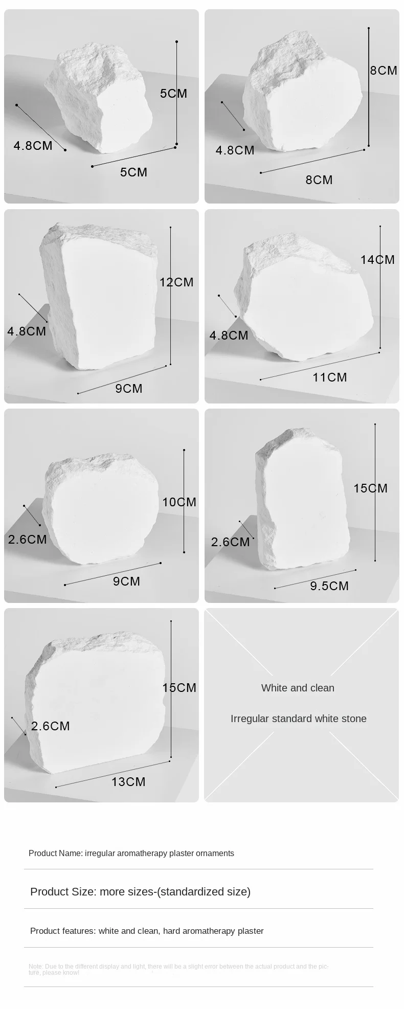 Yiscaxia New Product Studio Geometric Cube Food Backdrop Plaster