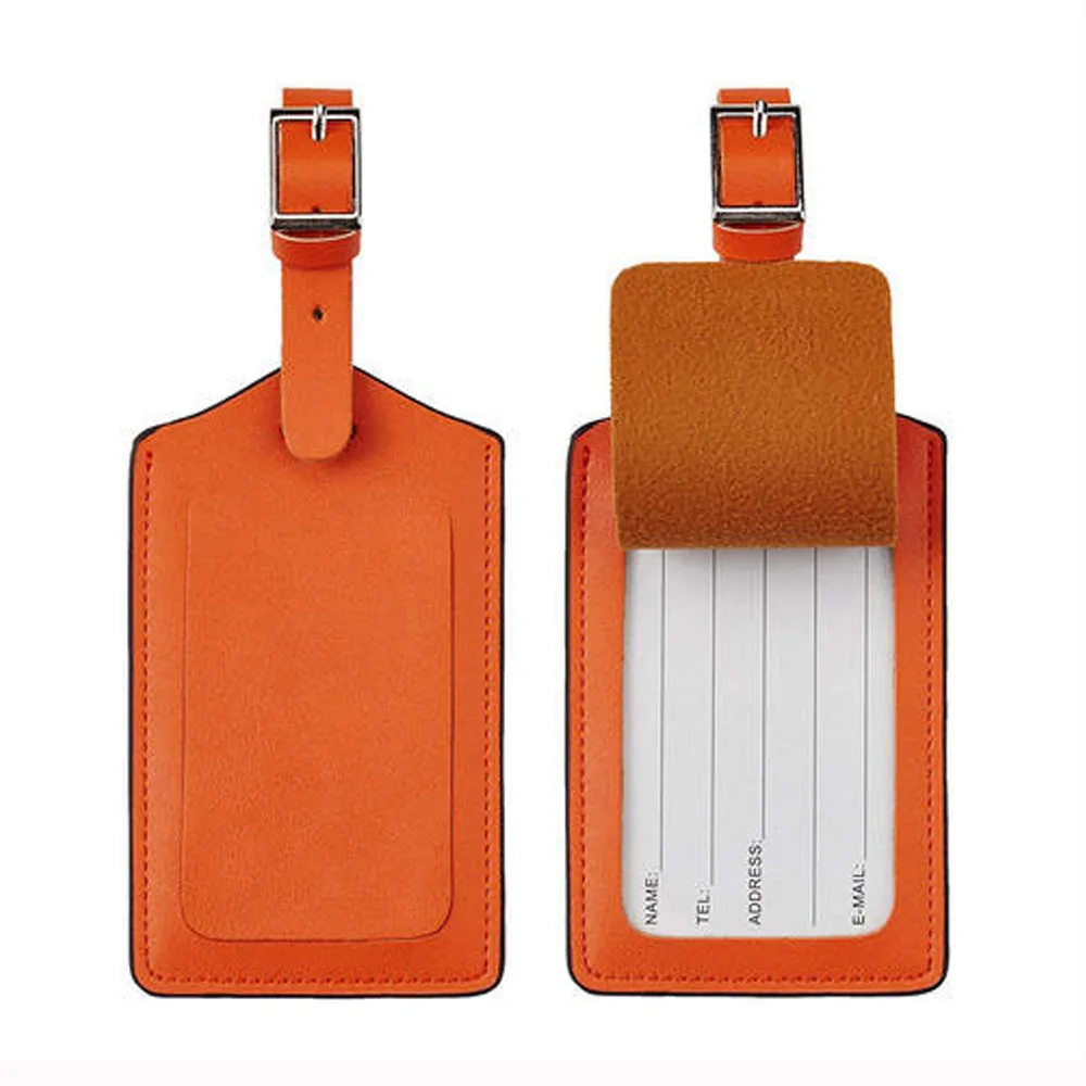 cheap wholesale custom color blank leather luggage tag - buy