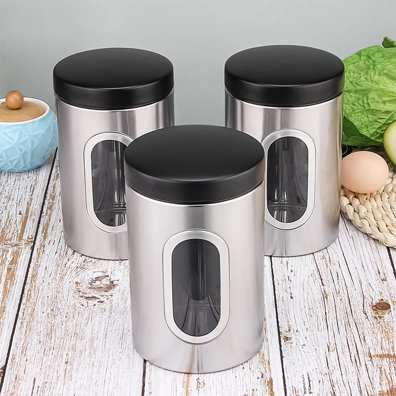 Stainless Steel Food Storage Container Round Shape Stainless Steel Food Container Leakproof Lid