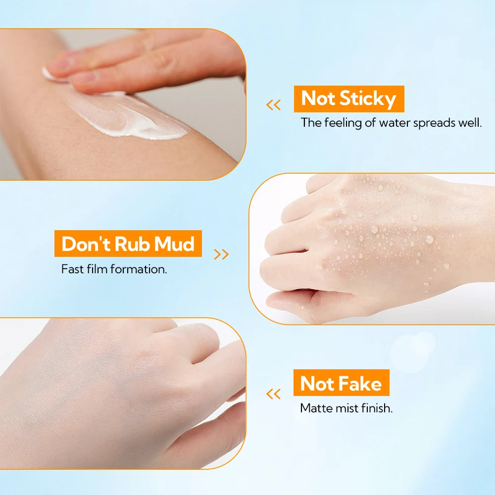 LANBENA Oem Manufacturer White Label Cina Spf50 Facial Sunscreen for Oily Skin 24k Gold Hydrating Fix Derma Sunscreen manufacture