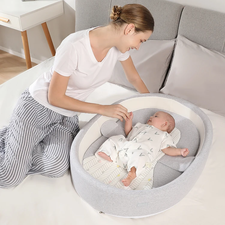 Convertible Baby Cribs Kids Accessories Newborn Bed Sleeping Bellow New  Born Lounge Organic Baby Nest Reversible