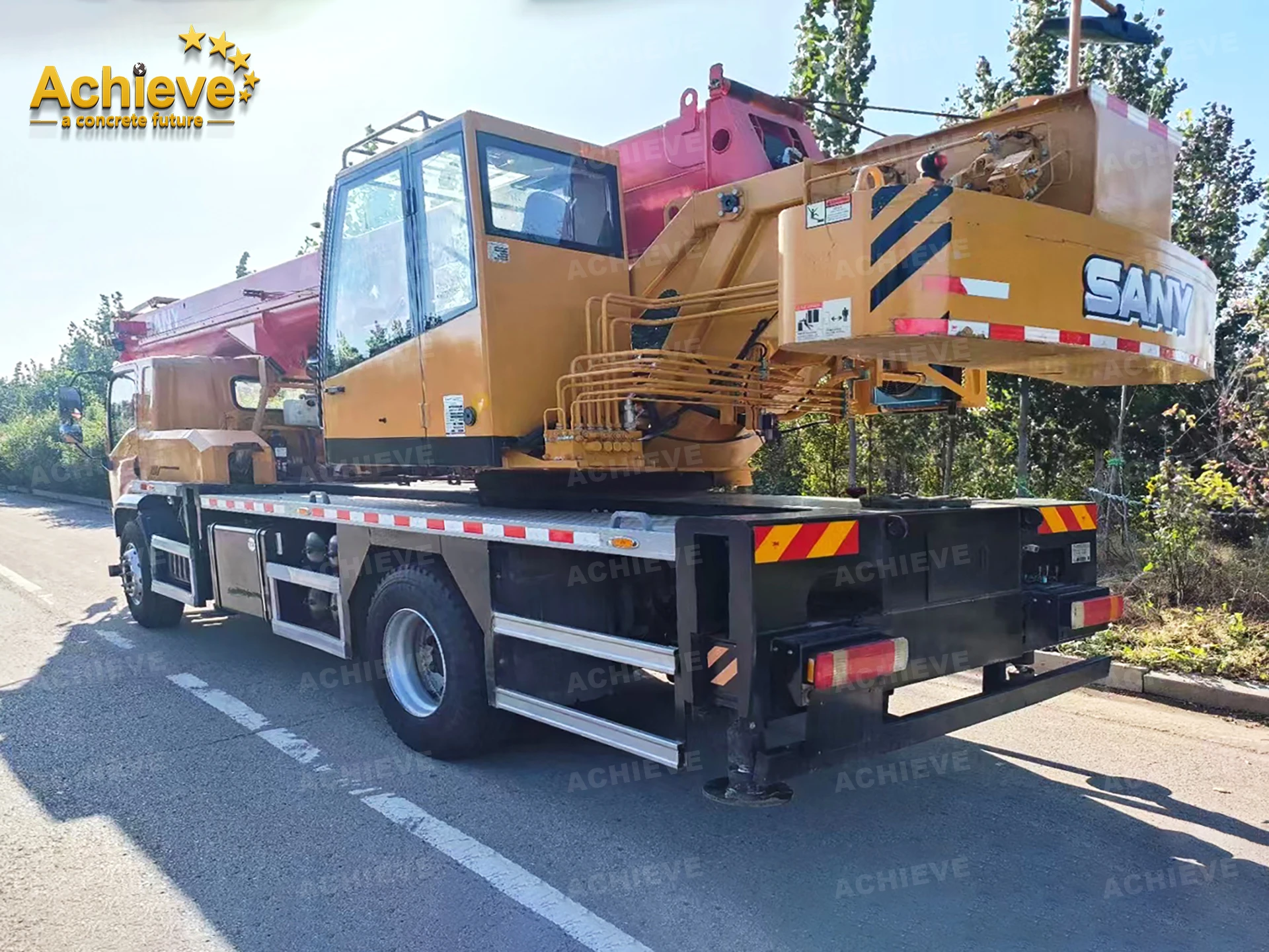 ACHIEVE 2022  STC120T5 12 Ton Multi-Function Articulated Truck Crane With 5-section 37.5 Meter High Strength Main Boom Used