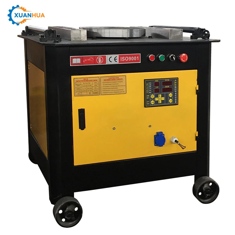32mm Small Hydraulic Manual and Automatic Cold test Rebar Bending Machine   Metal Bending Machine Price