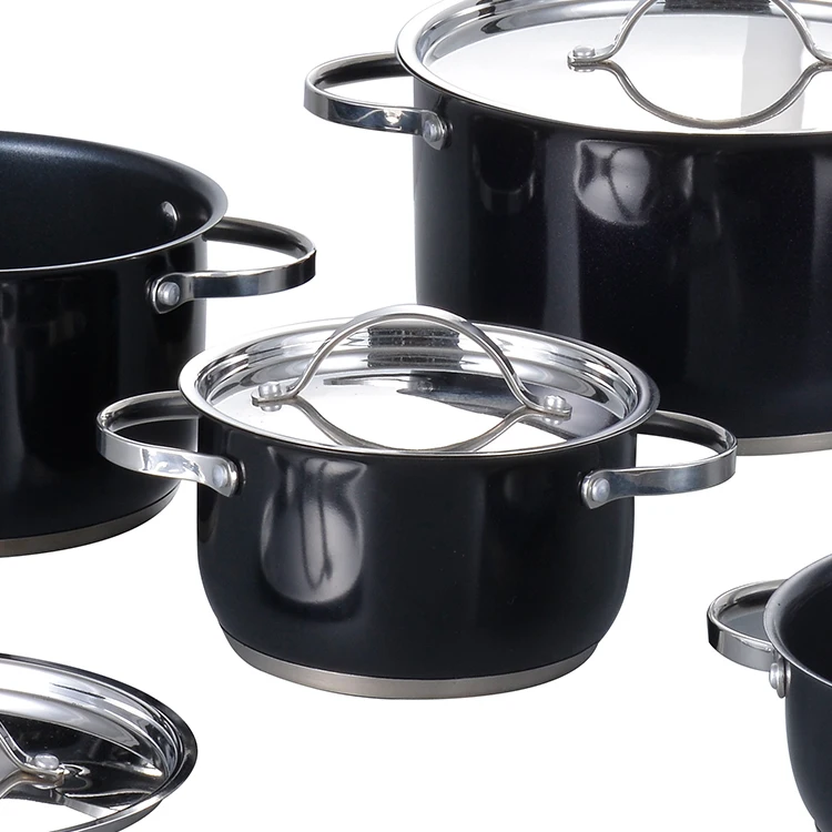 Popular Product Vintage Kitchenware 10Pcs Cookware Set Cooking Ware Set Cookware factory