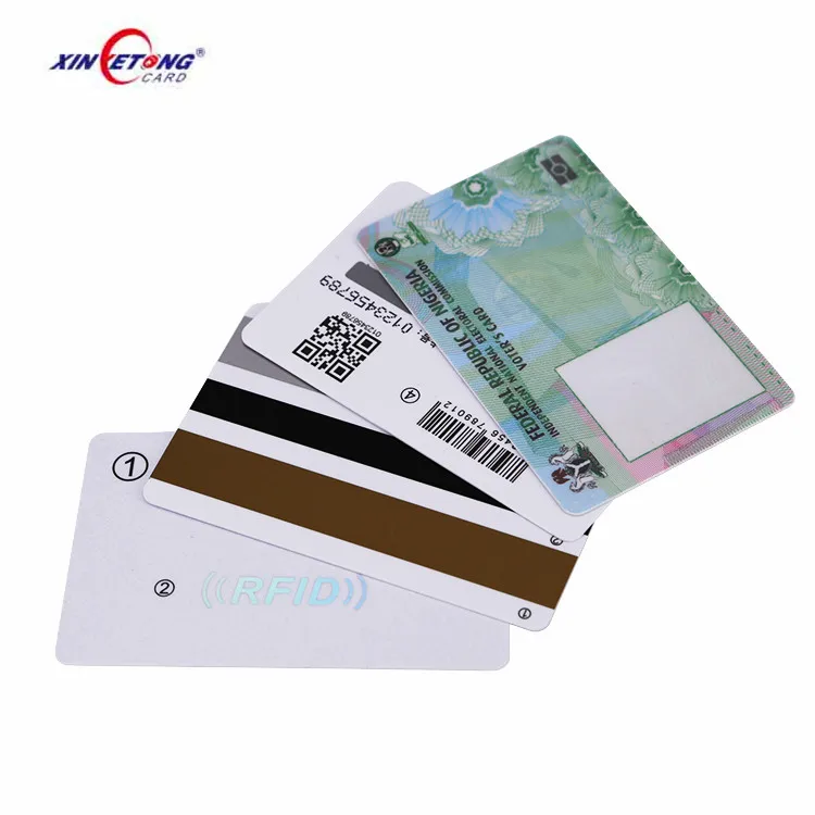 Code 128 or EAN 13 Barcode Numbers 85.5x54mm PVC RFID Smart Card