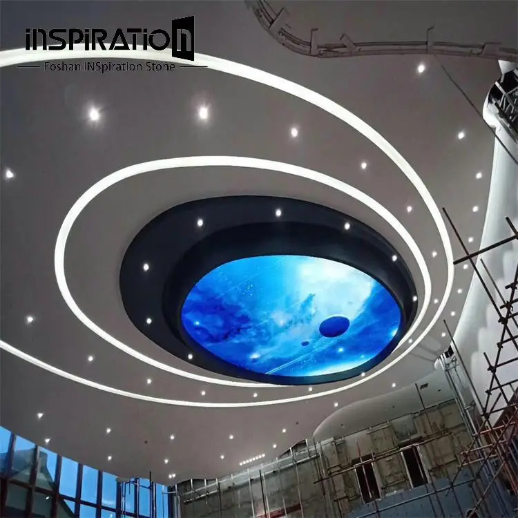 Gypsum GRG Material Ceiling Medallion for Indoor Decoration Gypsum Board Suspended Ceiling