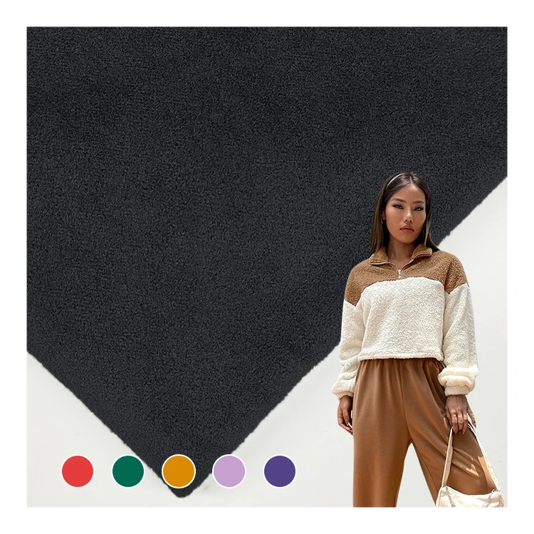 Super Soft Velvet Fabric 95% Polyester 5%Spandex Material Polar Fleece Fabric for Women Clothing