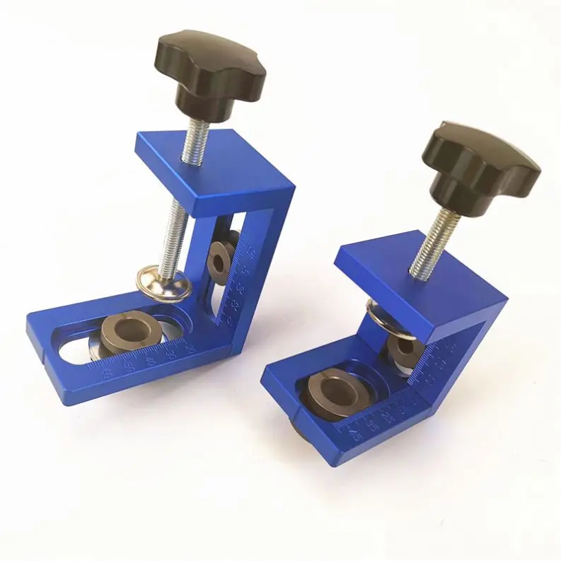 TEBAK W-121 3 in 1 Drilling Locator Guide Dowel Guide Jig Woodworking Tool Carpentry Positioner Hole Puncher Wood Hole Opener