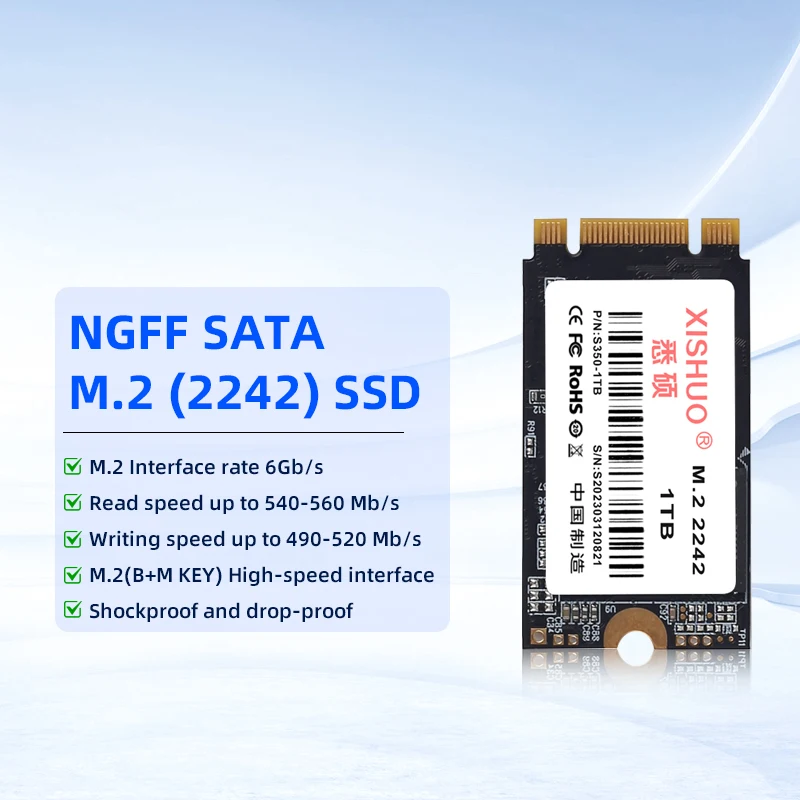 Xishuo sam 128GB PCIe 3D NAND Flash внутренний SSD диск NGFF 2242 ноутбук M.2 интерфейс б/у продукт 2 ТБ емкость