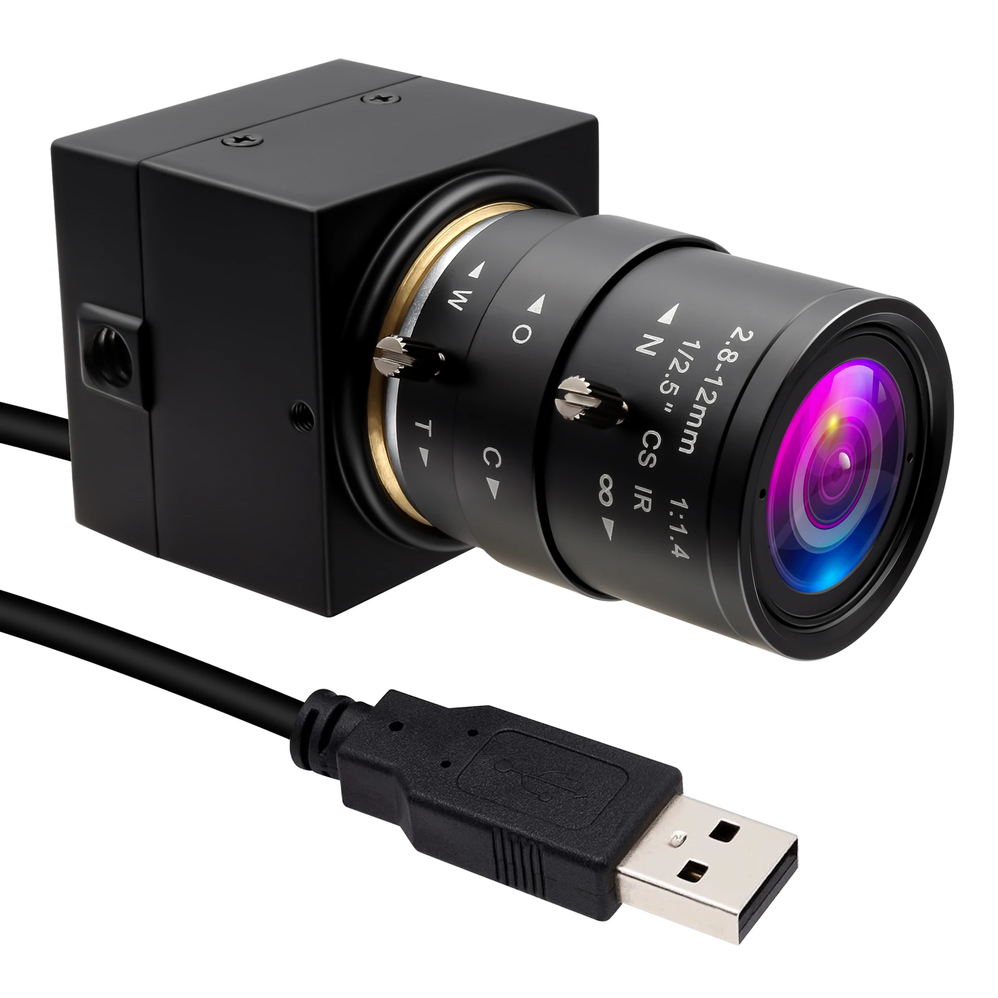 ELP 16MP Ultra HD USB Webcam Varifocal Lens 1080p Camera, OEM