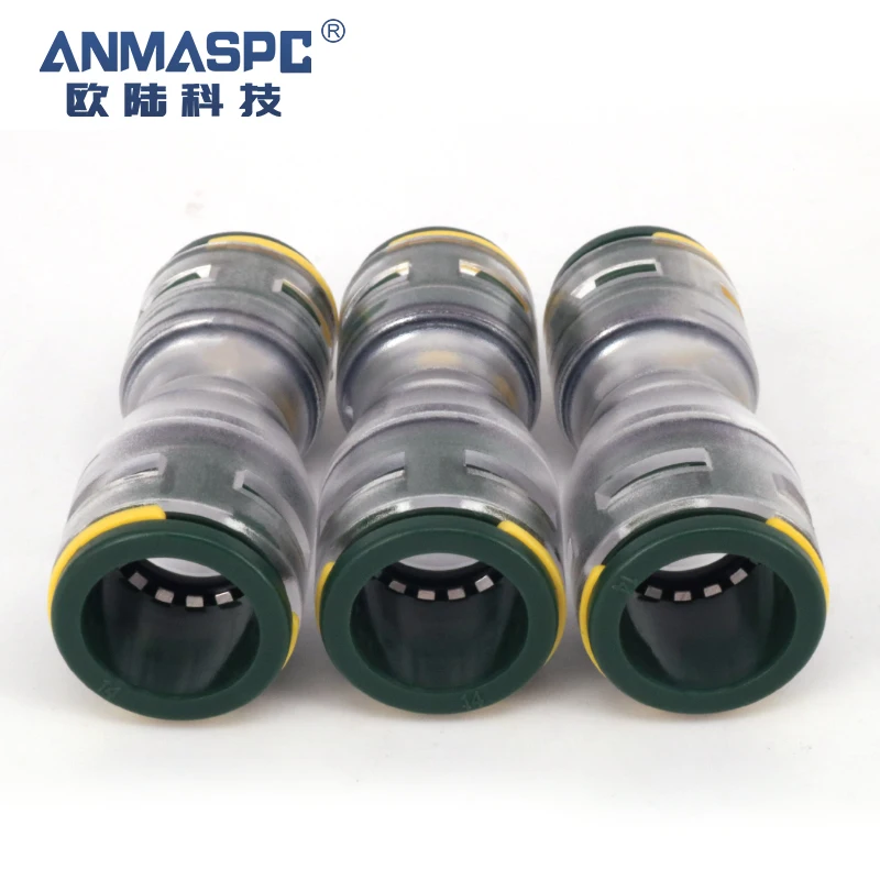 HDPE Fiber Optic Push Fit Reducer Microduct Connector for Microducts