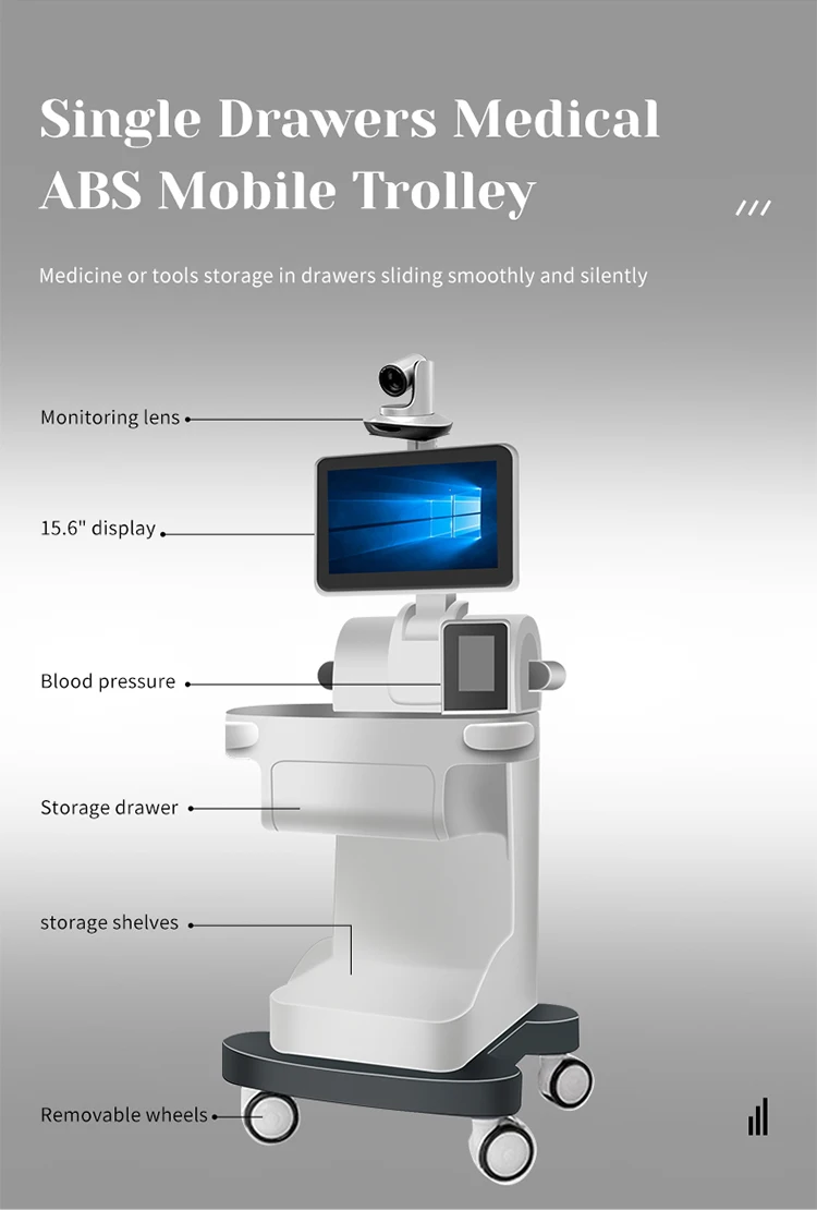 product new portable unit price mobile pc interactive kiosk cost telehealth cart telemedicine-63